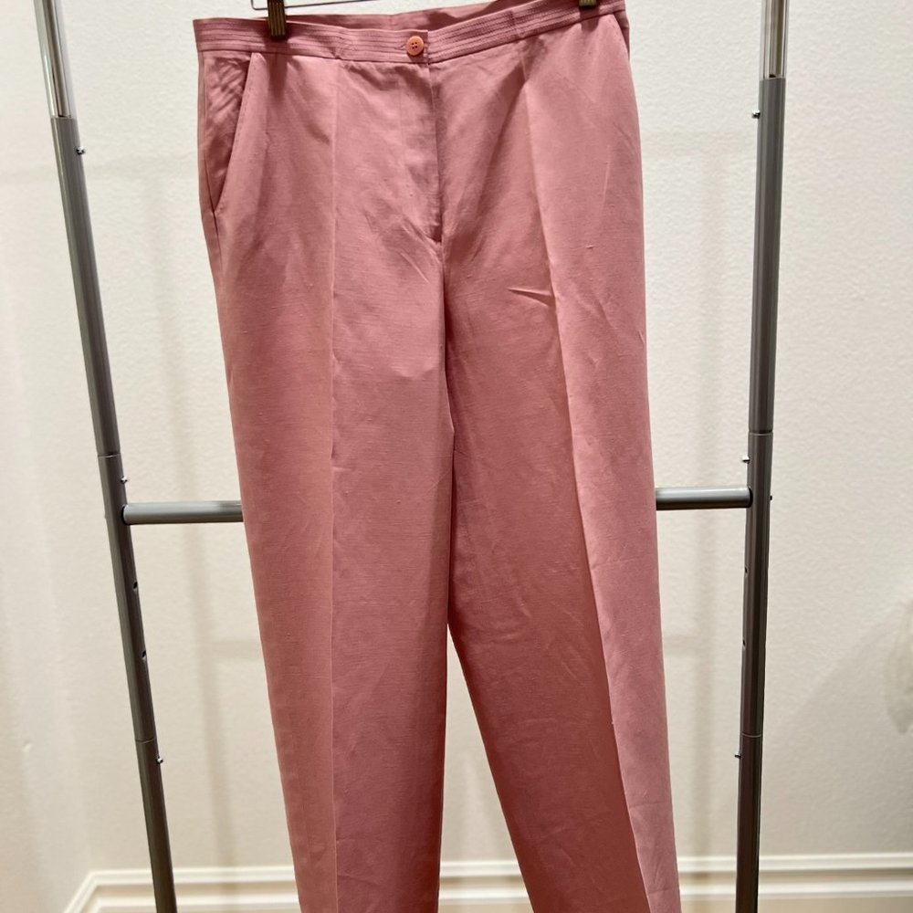 Linen Rose colored womens dress pants by Country Casuals